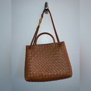 Leather Woven Bag